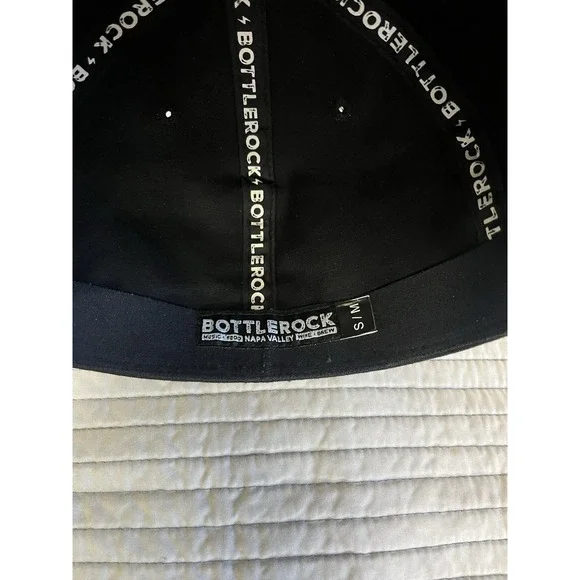 BOTTLEROCK Napa 2019 Music Festival Concert Summer Fitted Hat Cap Black S/M New - Picture 11 of 11